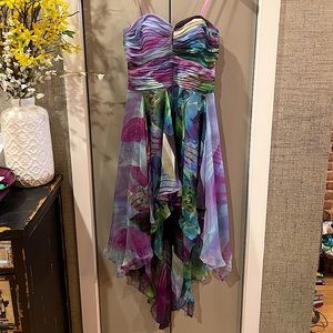 Hailey Adrianna Papell Strapless Dress Multicolor Size 4